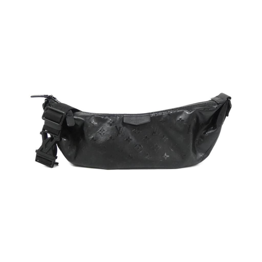 Louis Vuitton Black Coated Canvas Handbag Shoulder Bag (Pre-Owned)