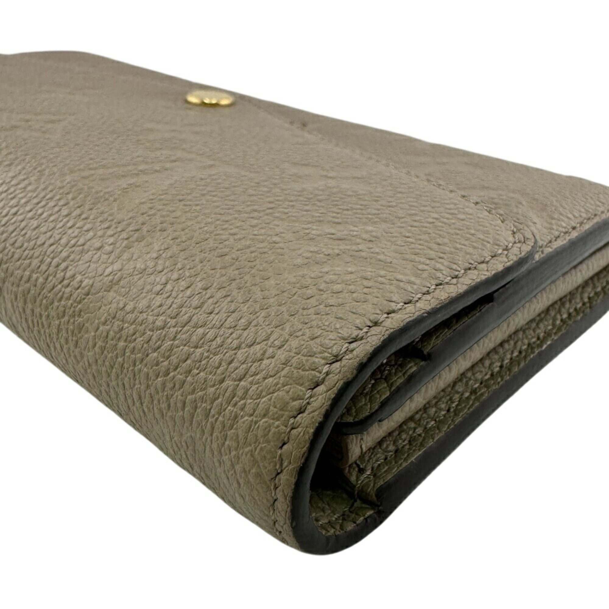 Louis Vuitton Beige Galle Monogram Empreinte Leather Long Wallet (Bi-Fold) (Pre-Owned)