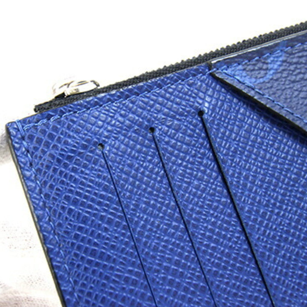 Louis Vuitton Cobalt Monogram Coated Canvas Taigarama Leather Coin Purse/Coin Case (Pre-Owned)