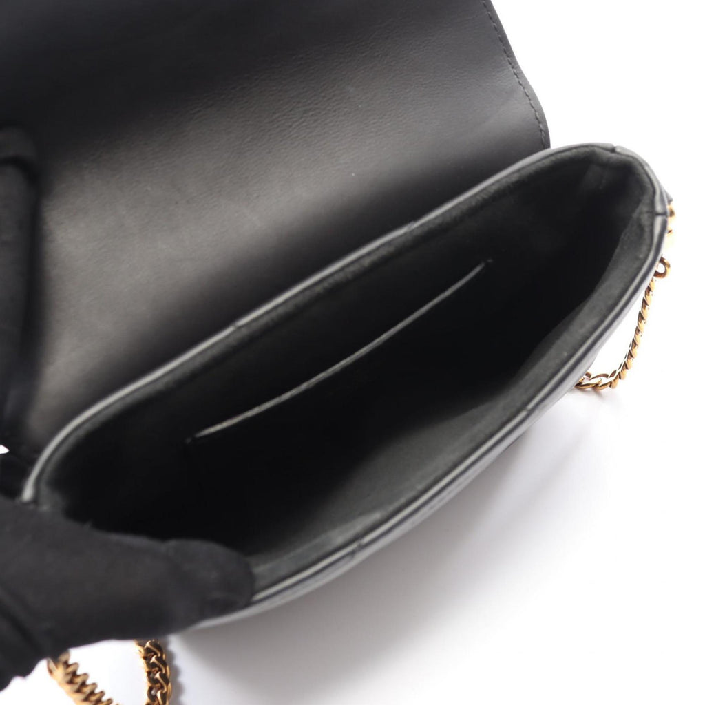 Louis Vuitton Black Leather Pochette Shoulder Bag (Pre-Owned)