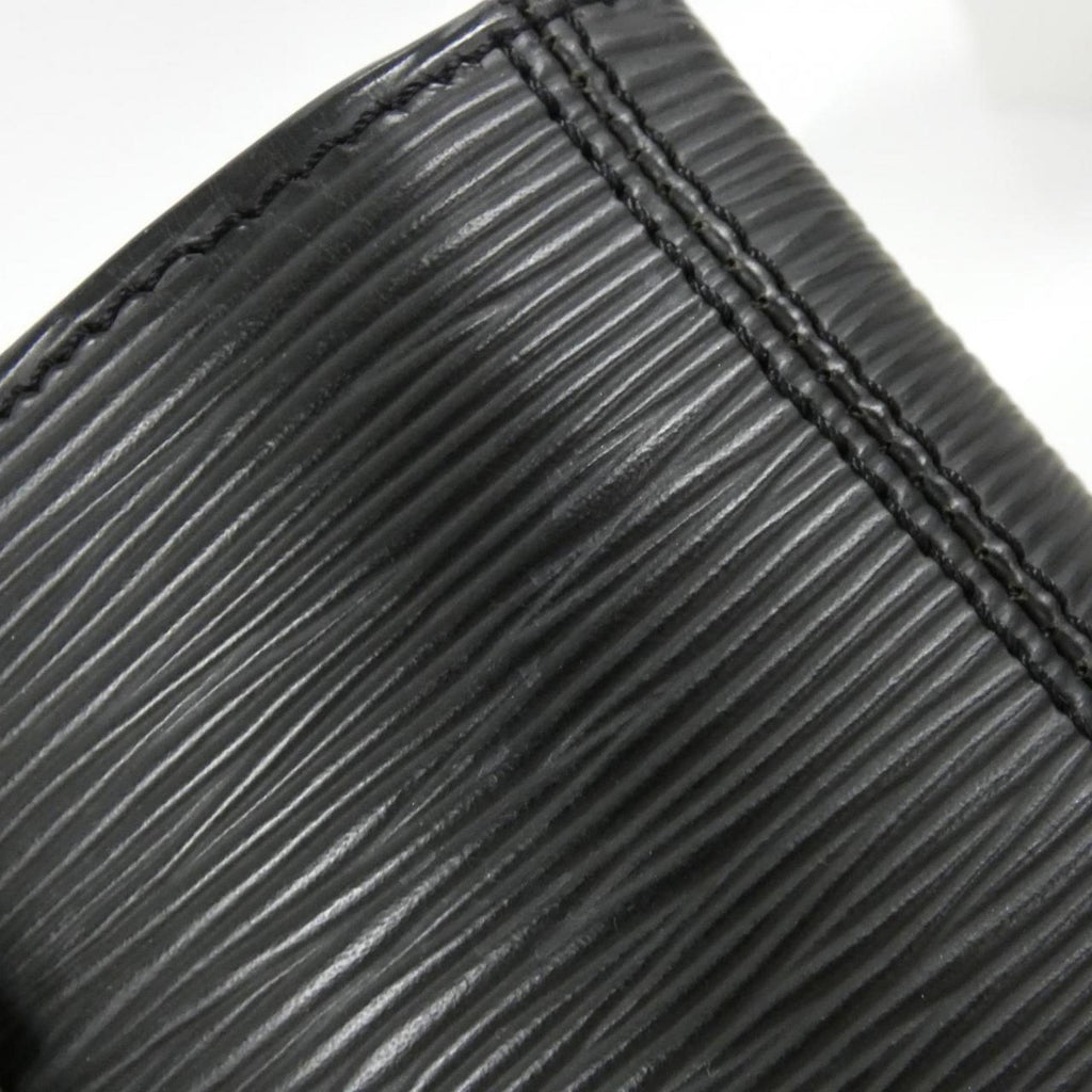 Louis Vuitton Black Leather Handbag (Pre-Owned)