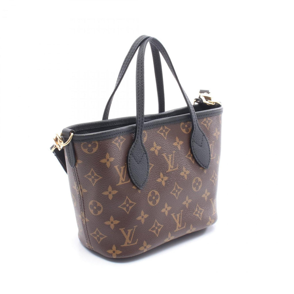 Louis Vuitton Black Brown Noir Coated Canvas Leather Tote Bag (Pre-Owned)