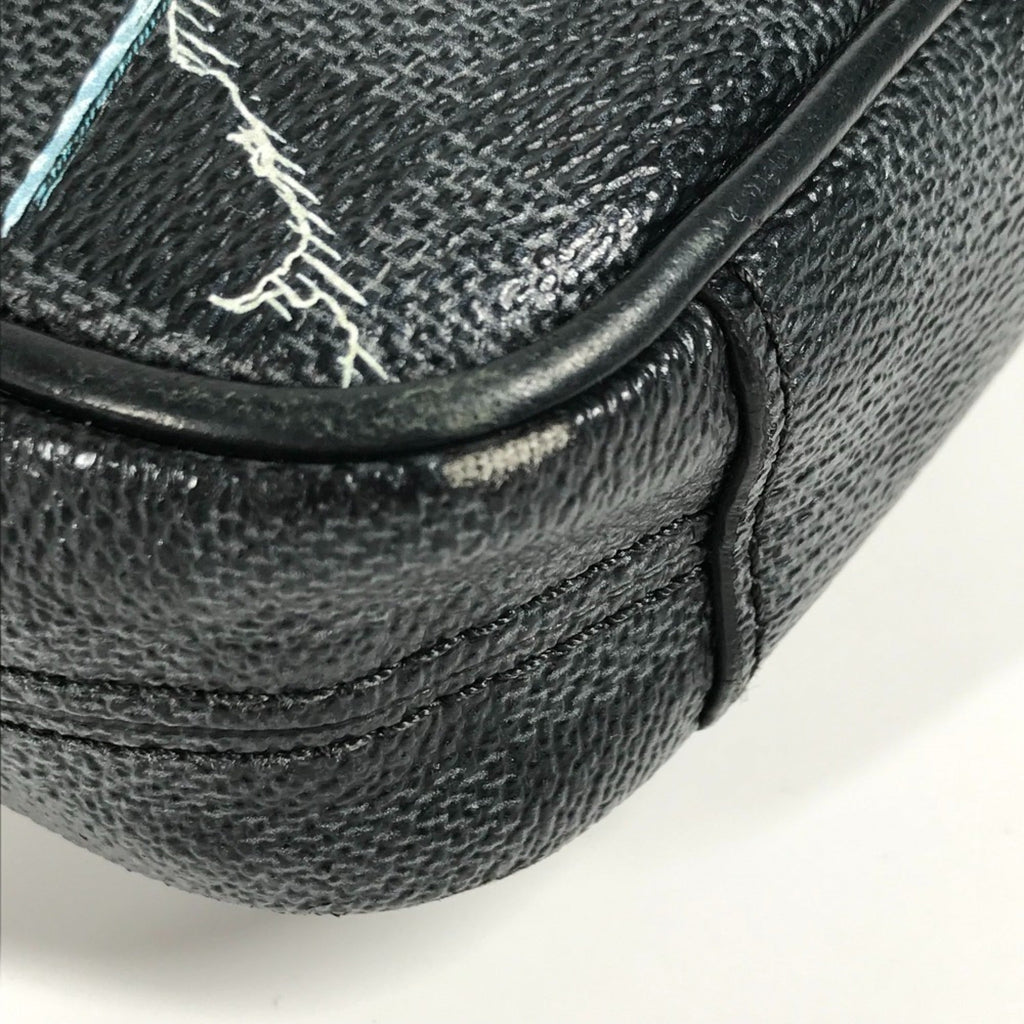 Louis Vuitton Black Damier Graphite Pochette Shoulder Bag (Pre-Owned)