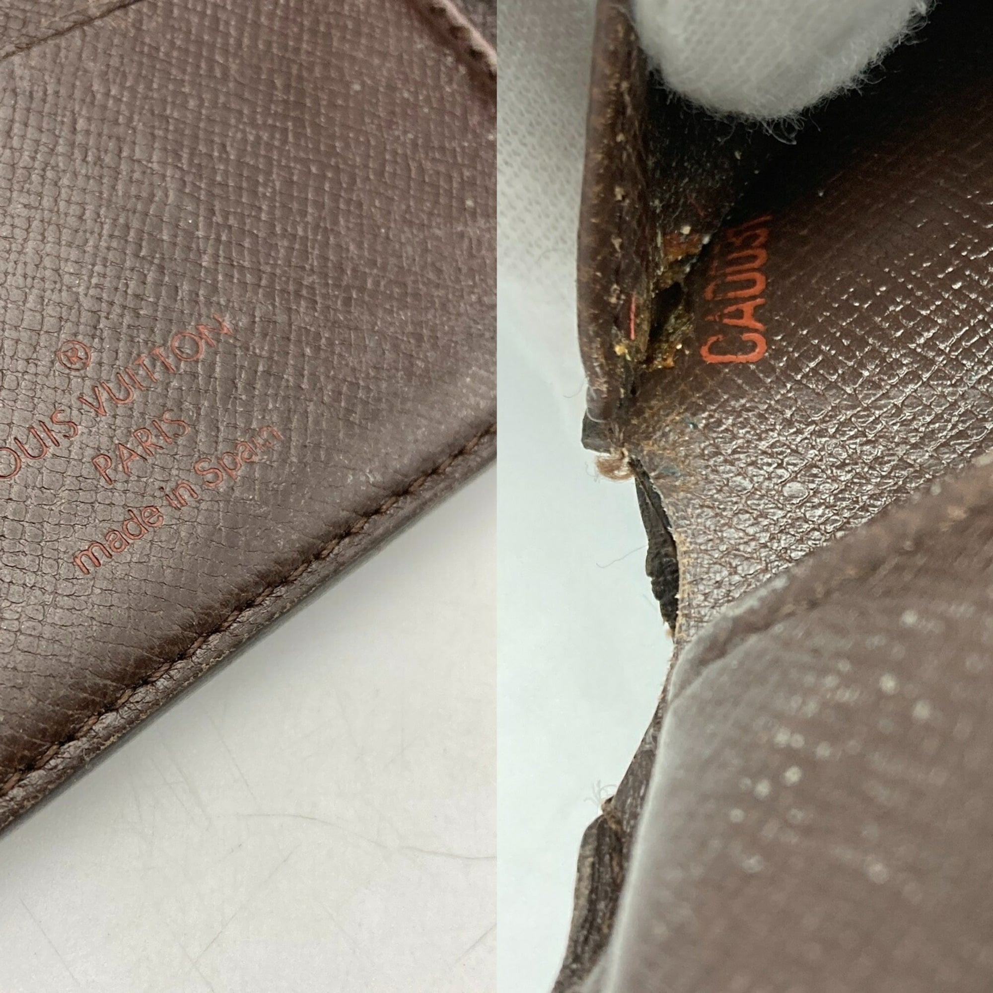 Louis Vuitton Brown Pvc Leather Wallet (Bi-Fold) (Pre-Owned)