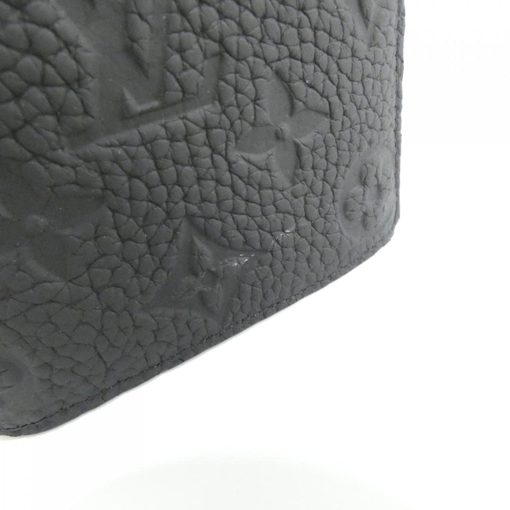 Louis Vuitton Black Leather Long Wallet (Bi-Fold) (Pre-Owned)