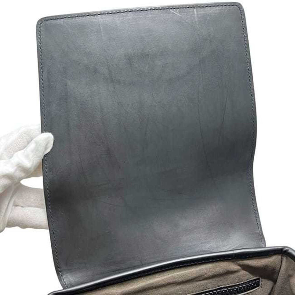 Buckle Flap Messenger Bag GG Coated Canvas with Leather Medium