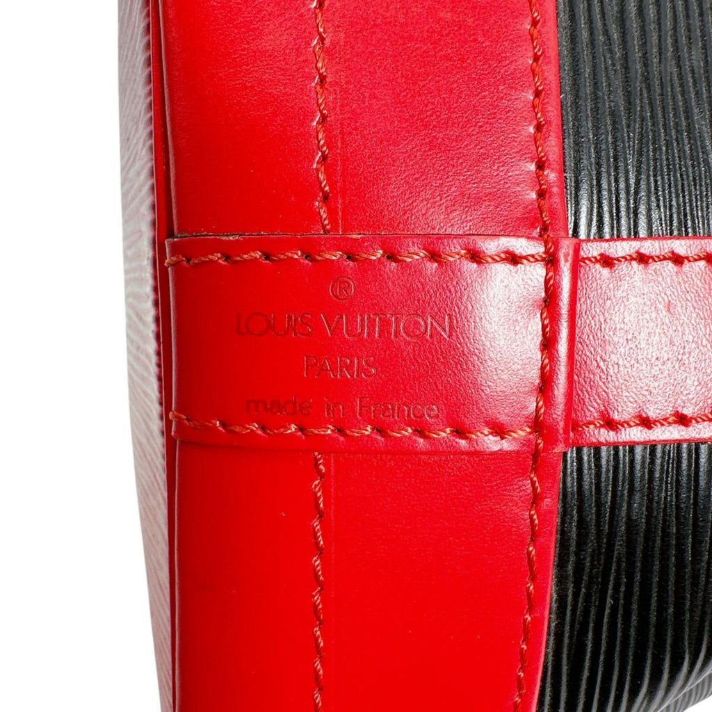 Louis Vuitton Black Castilian Red Noir Epi Leather Shoulder Bag (Pre-Owned)