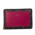 Louis Vuitton Monogram Brown Fuchsia Monogram Wallet (Bi-Fold) (Pre-Owned)