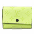 Louis Vuitton Taiga Lemon Yellow Taiga Leather Leather Wallet (Tri-Fold) (Pre-Owned)