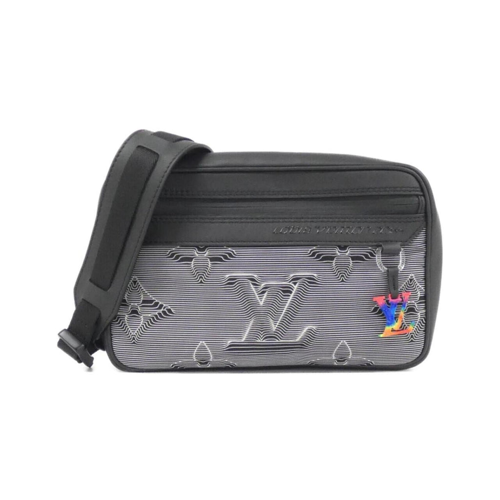 Louis Vuitton Black Nylon Leather Shoulder Bag (Pre-Owned)