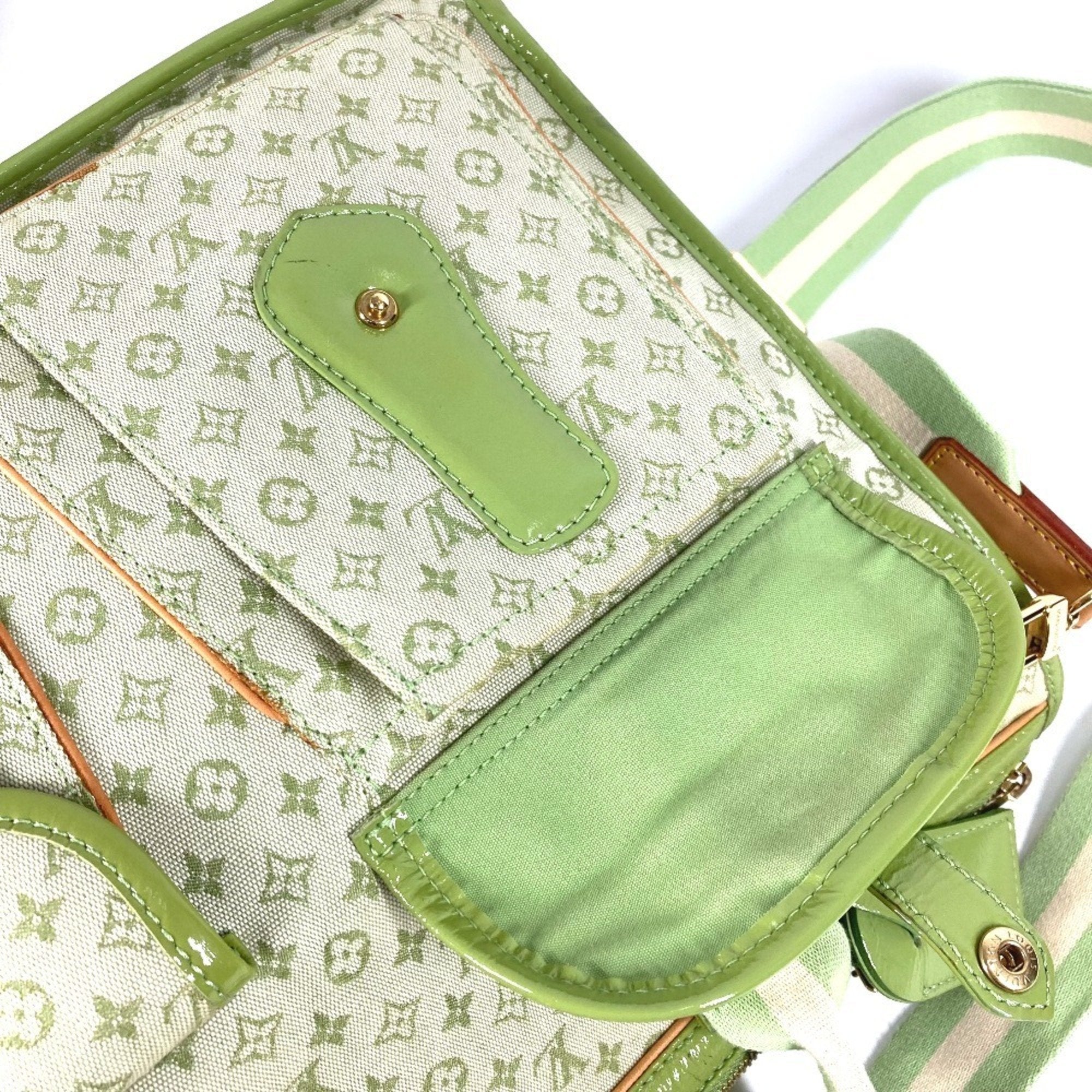 Louis Vuitton Almond Green Monogram Monogram Mini Shoulder Bag Tote Bag (Pre-Owned)