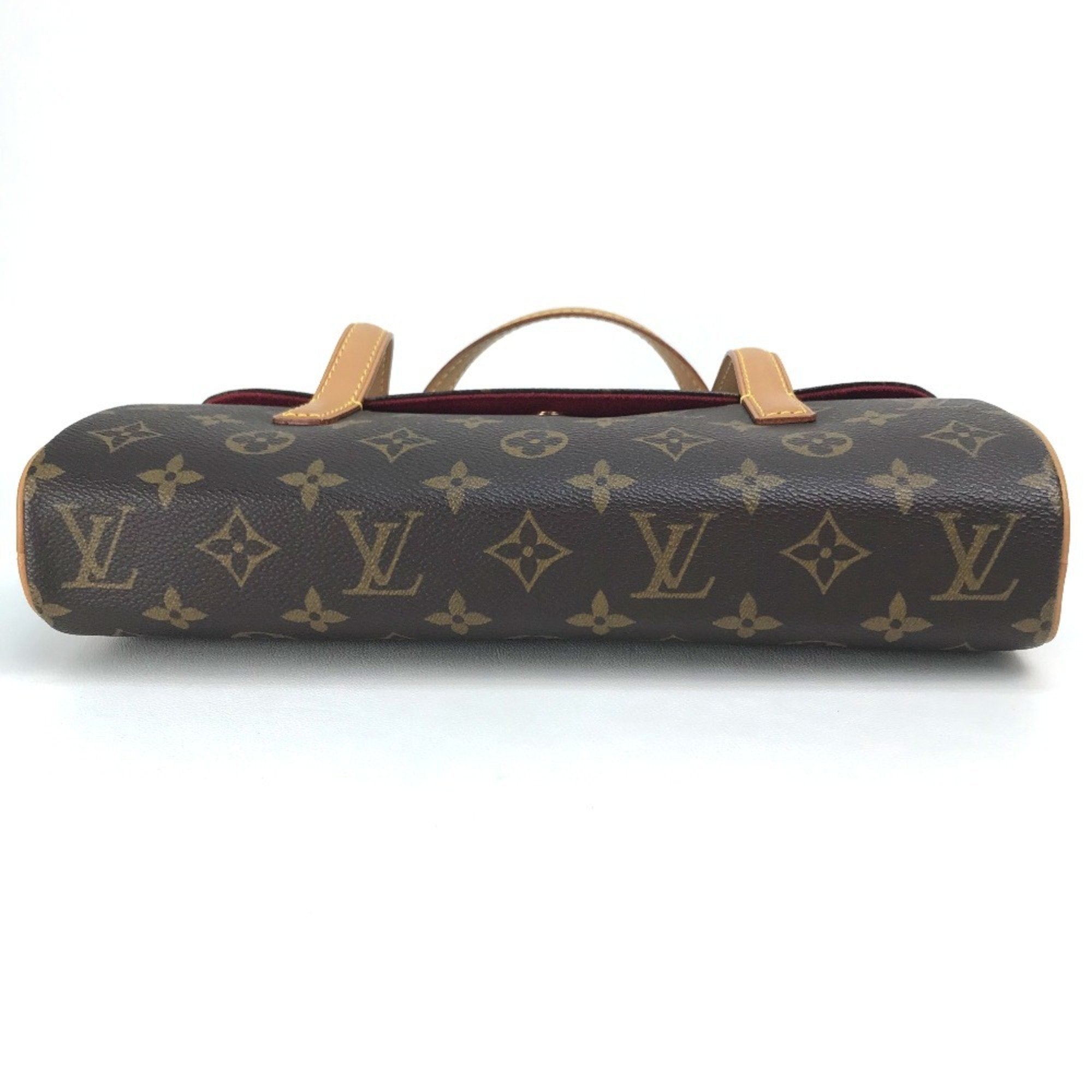 Louis Vuitton Monogram Brown Red Color Monogram Handbag (Pre-Owned)