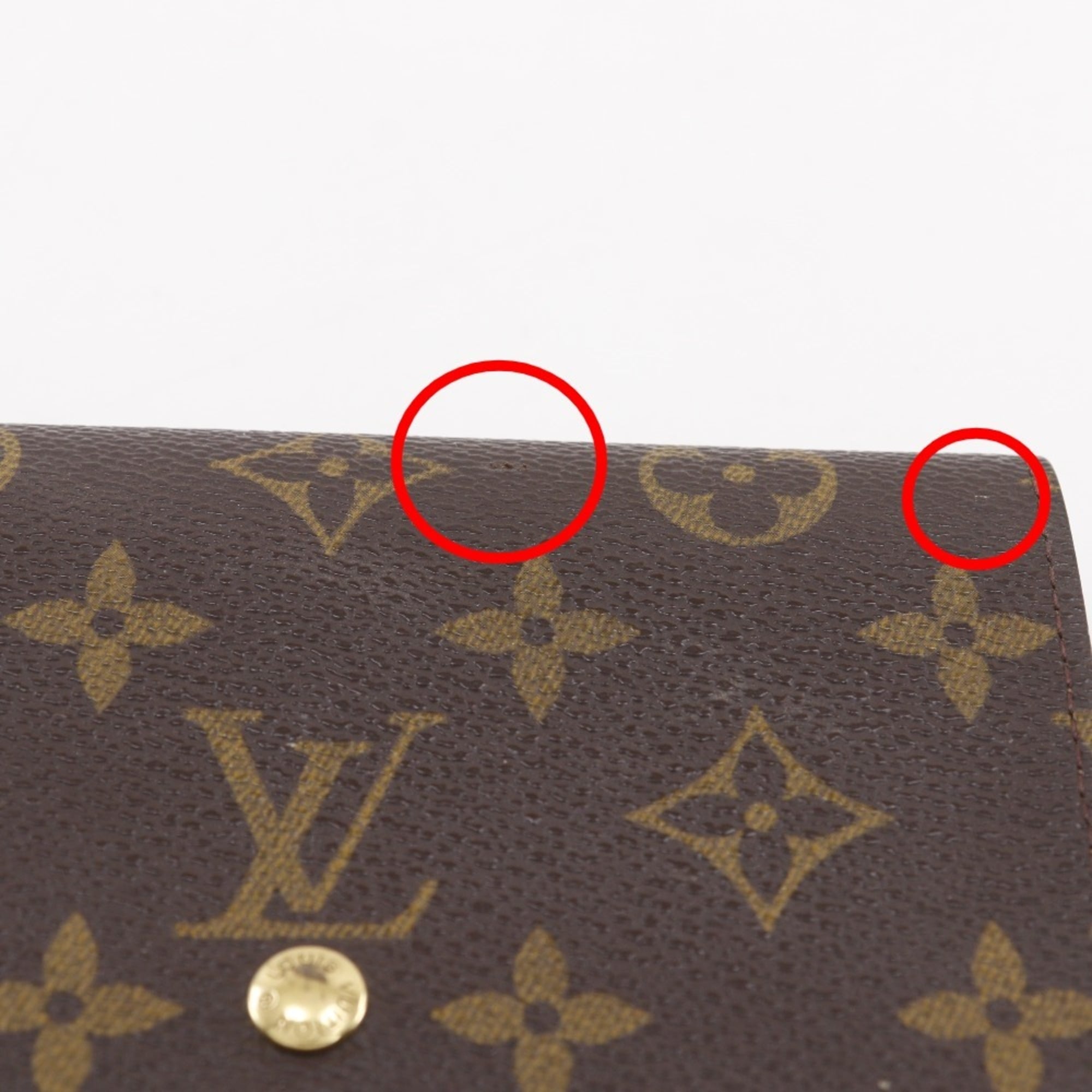 Louis Vuitton Brown Monogram Canvas Wallet (Bi-Fold) (Pre-Owned)