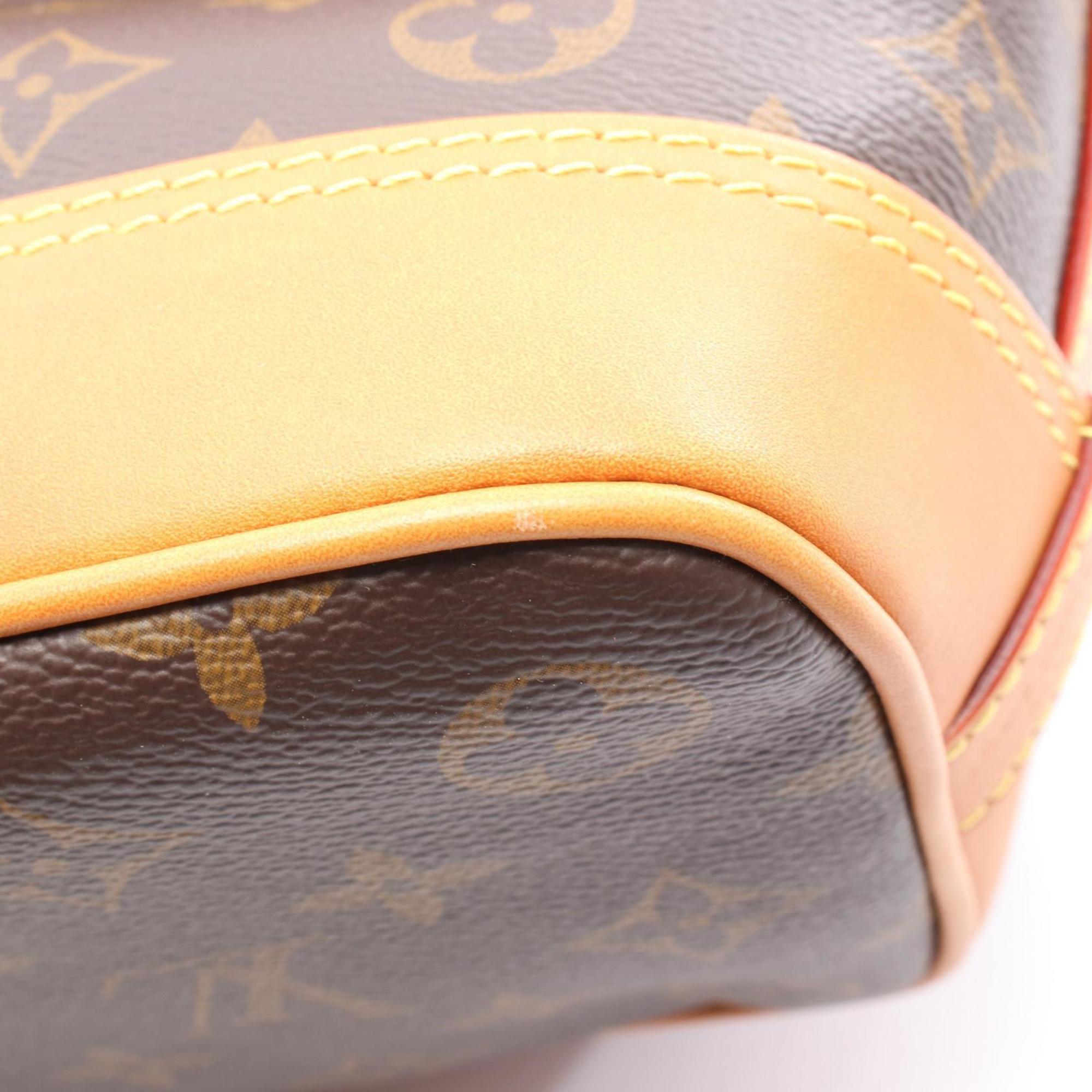 Louis Vuitton Brown Coated Canvas Leather Handbag (Pre-Owned)