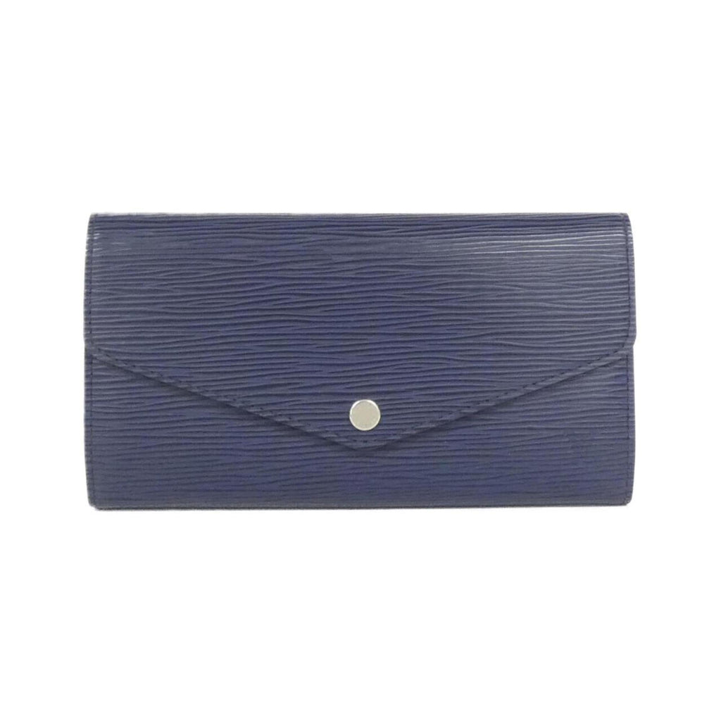 Louis Vuitton Indigo Leather Long Wallet (Bi-Fold) (Pre-Owned)