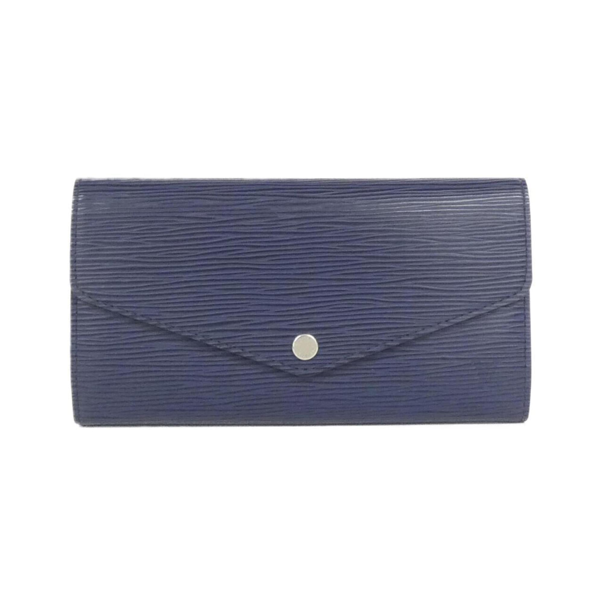 Louis Vuitton Indigo Leather Long Wallet (Bi-Fold) (Pre-Owned)