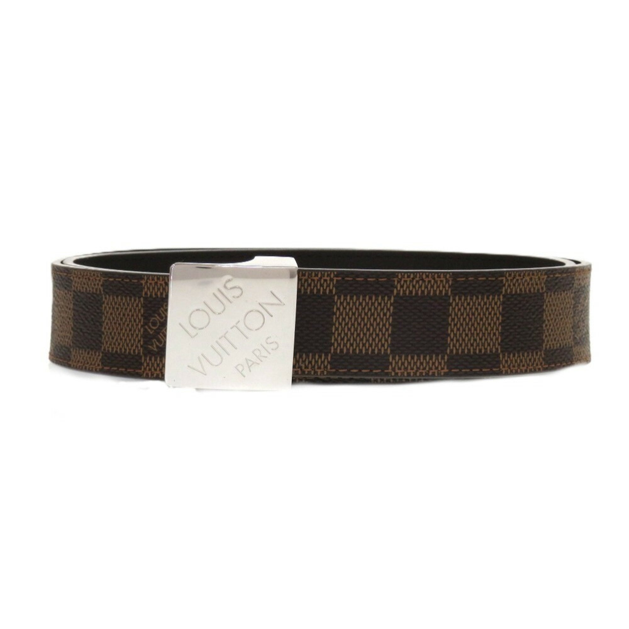 Louis Vuitton Damier Brown Damier Canvas Ebene White Damier Canvas (Pre-Owned)
