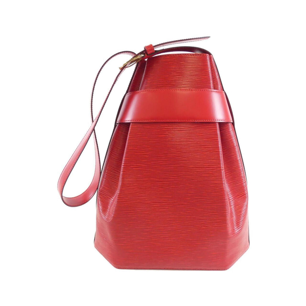 Louis Vuitton Red Color Leather Shoulder Bag (Pre-Owned)