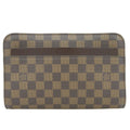 Louis Vuitton Damier Damier Canvas Ebene Pvc Clutch Bag (Pre-Owned)