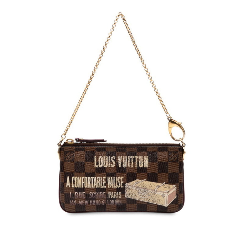 Louis Vuitton Brown Pvc Handbag Pochette Shoulder Bag (Pre-Owned)
