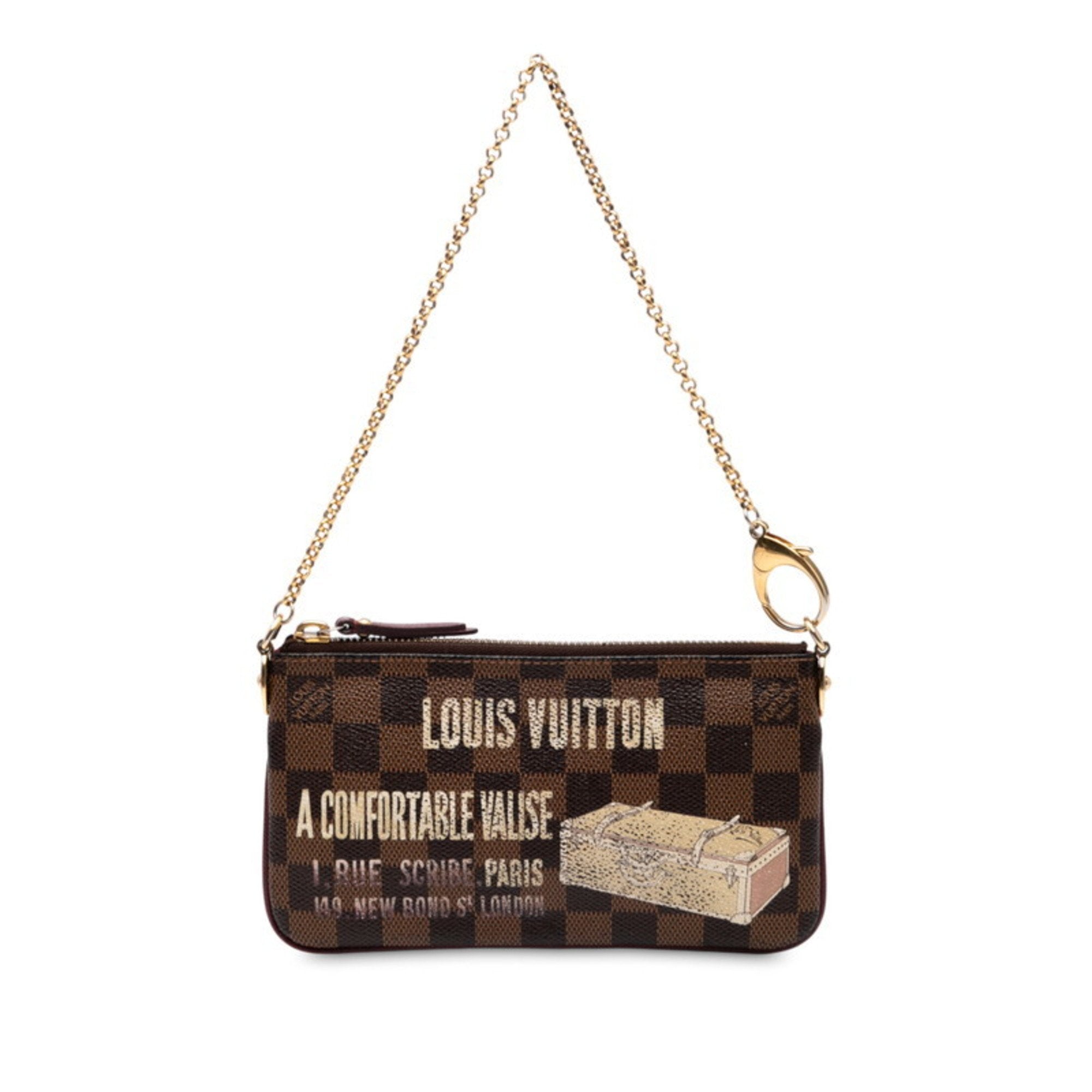 Louis Vuitton Brown Pvc Handbag Pochette Shoulder Bag (Pre-Owned)