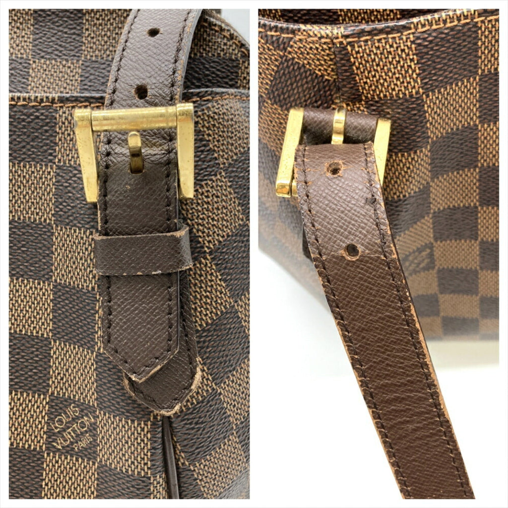 Louis Vuitton Damier Brown Damier Canvas Damier Canvas Shoulder Bag (Pre-Owned)