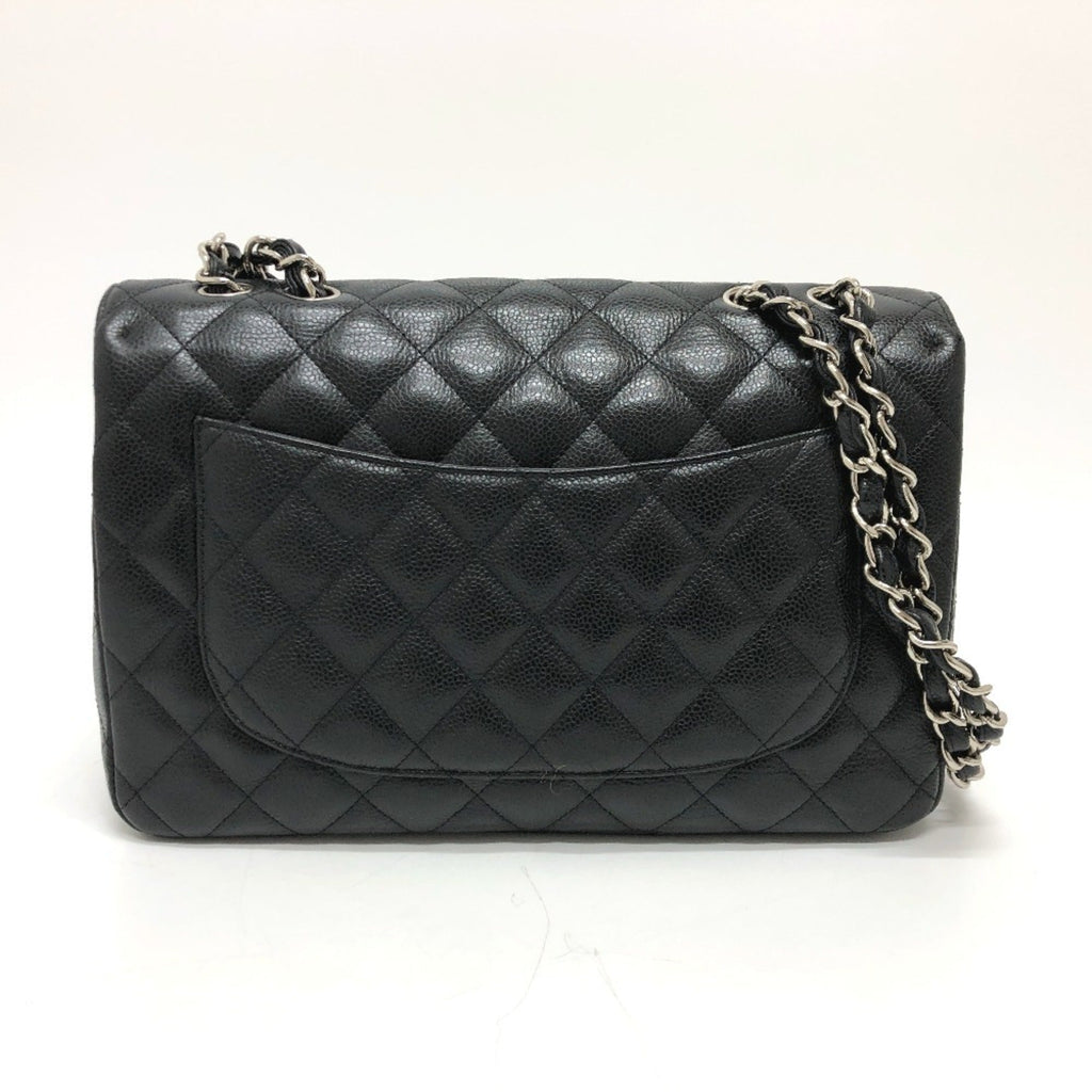 Classic Single Flap Bag Quilted Caviar Jumbo