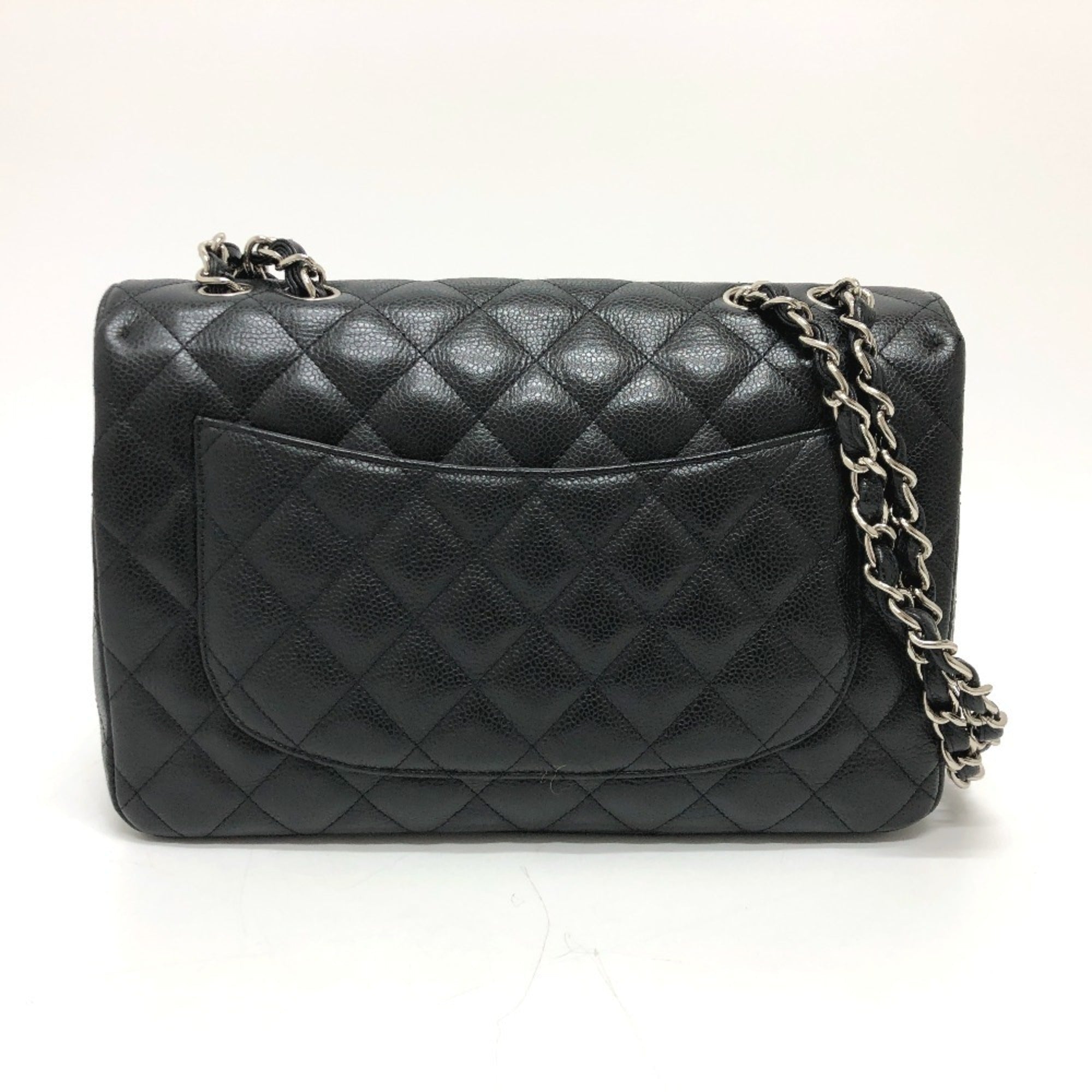 Classic Single Flap Bag Quilted Caviar Jumbo