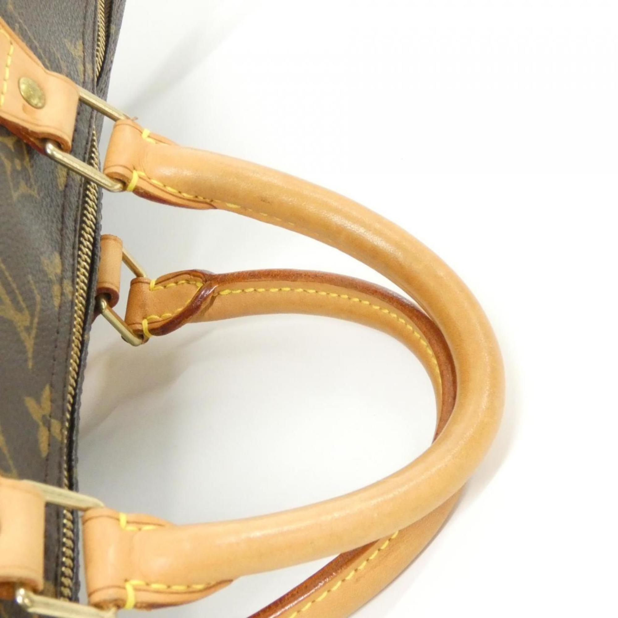 Louis Vuitton Marron Coated Canvas Boston Bag (Pre-Owned)