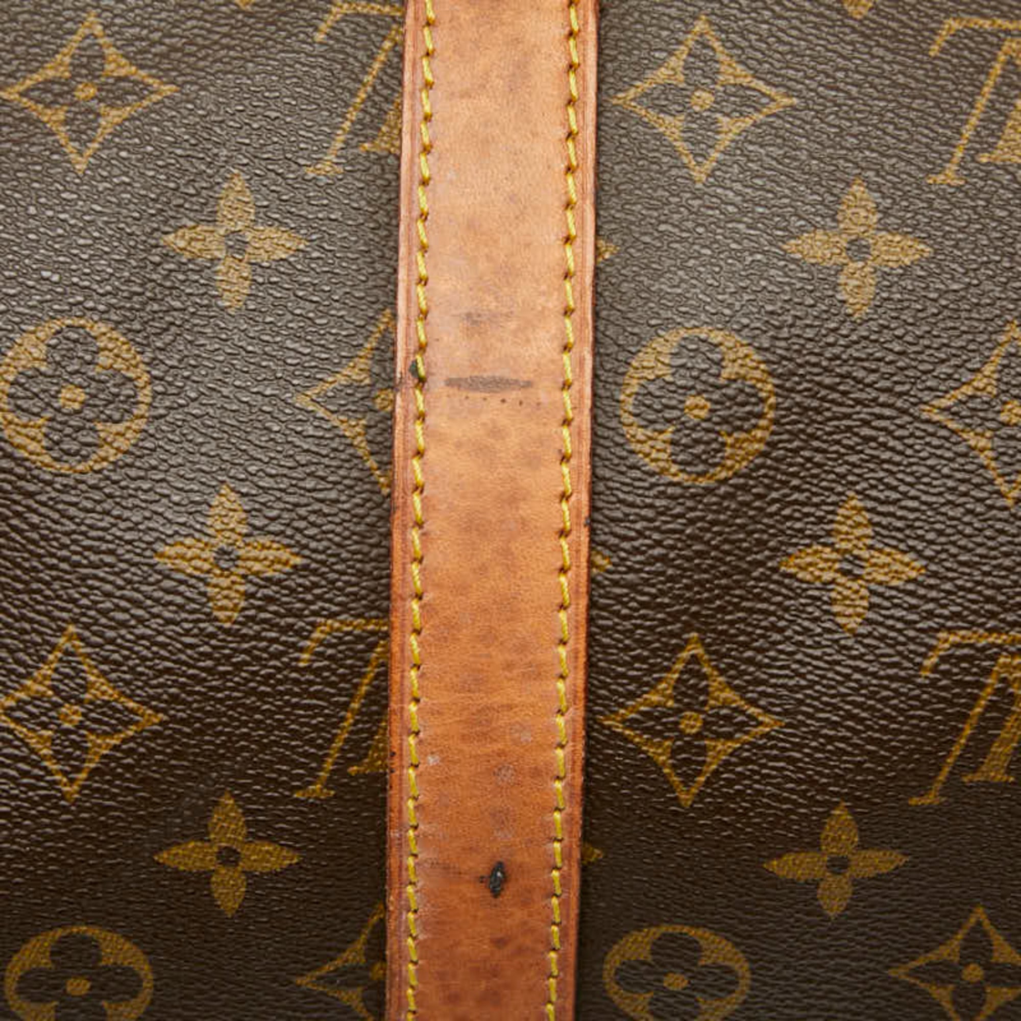 Louis Vuitton Brown Pvc Leather Boston Bag (Pre-Owned)