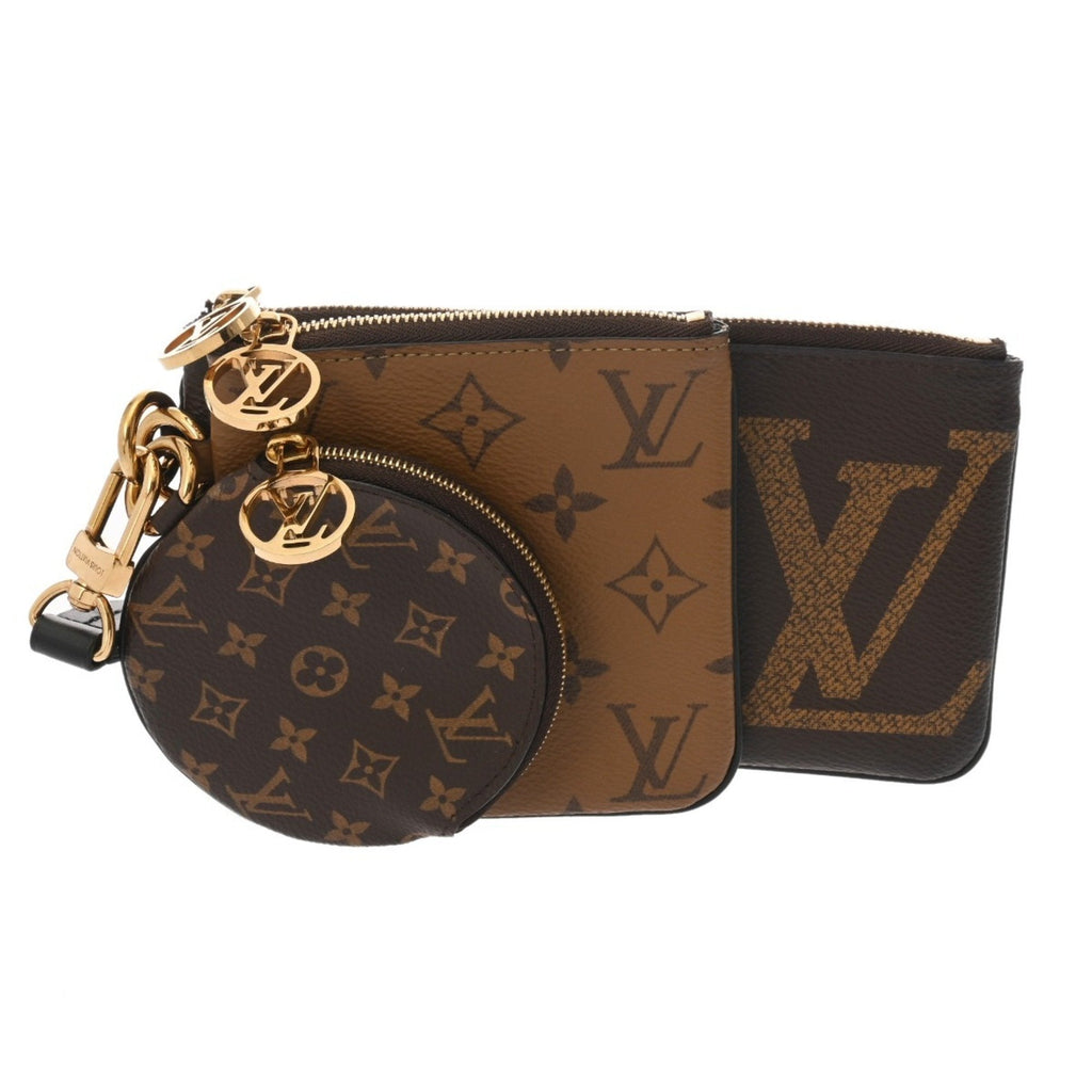 Louis Vuitton Brown Camel Monogram Canvas Pochette Pouch (Pre-Owned)