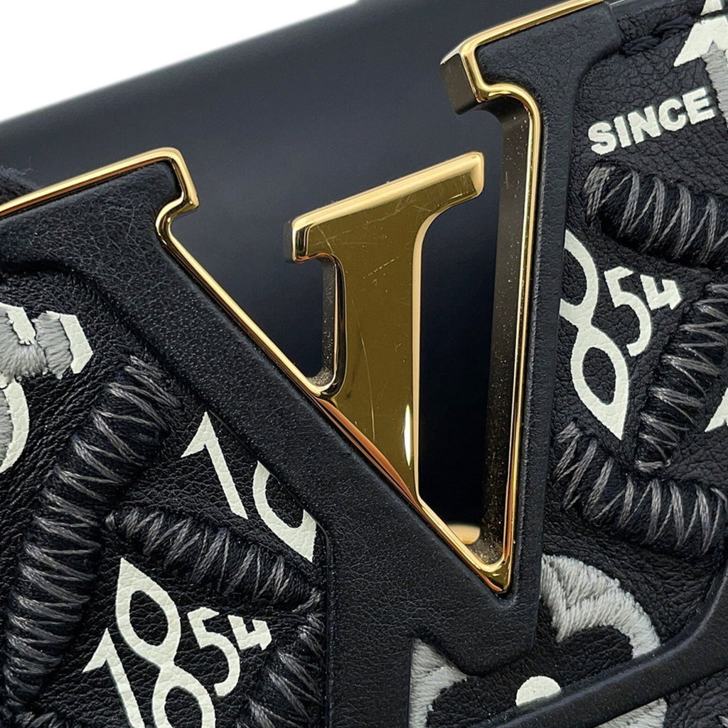 Louis Vuitton Black Noir Leather Handbag (Pre-Owned)