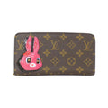 Louis Vuitton Marron Coated Canvas Long Wallet (Bi-Fold) (Pre-Owned)