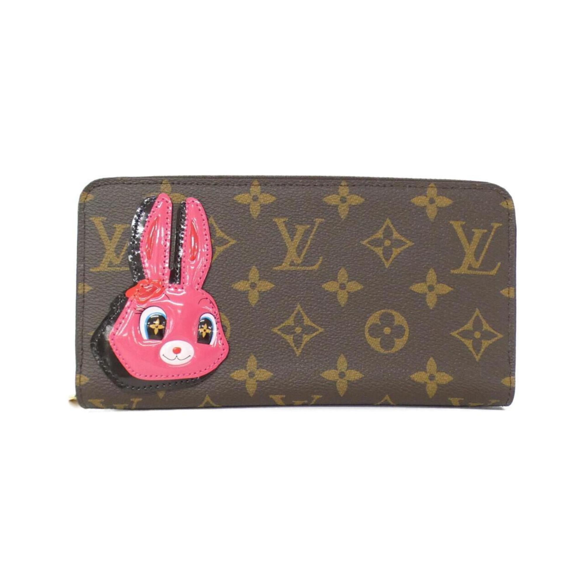 Louis Vuitton Marron Coated Canvas Long Wallet (Bi-Fold) (Pre-Owned)
