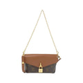 Louis Vuitton Caramel Marron Coated Canvas Leather Shoulder Bag (Pre-Owned)