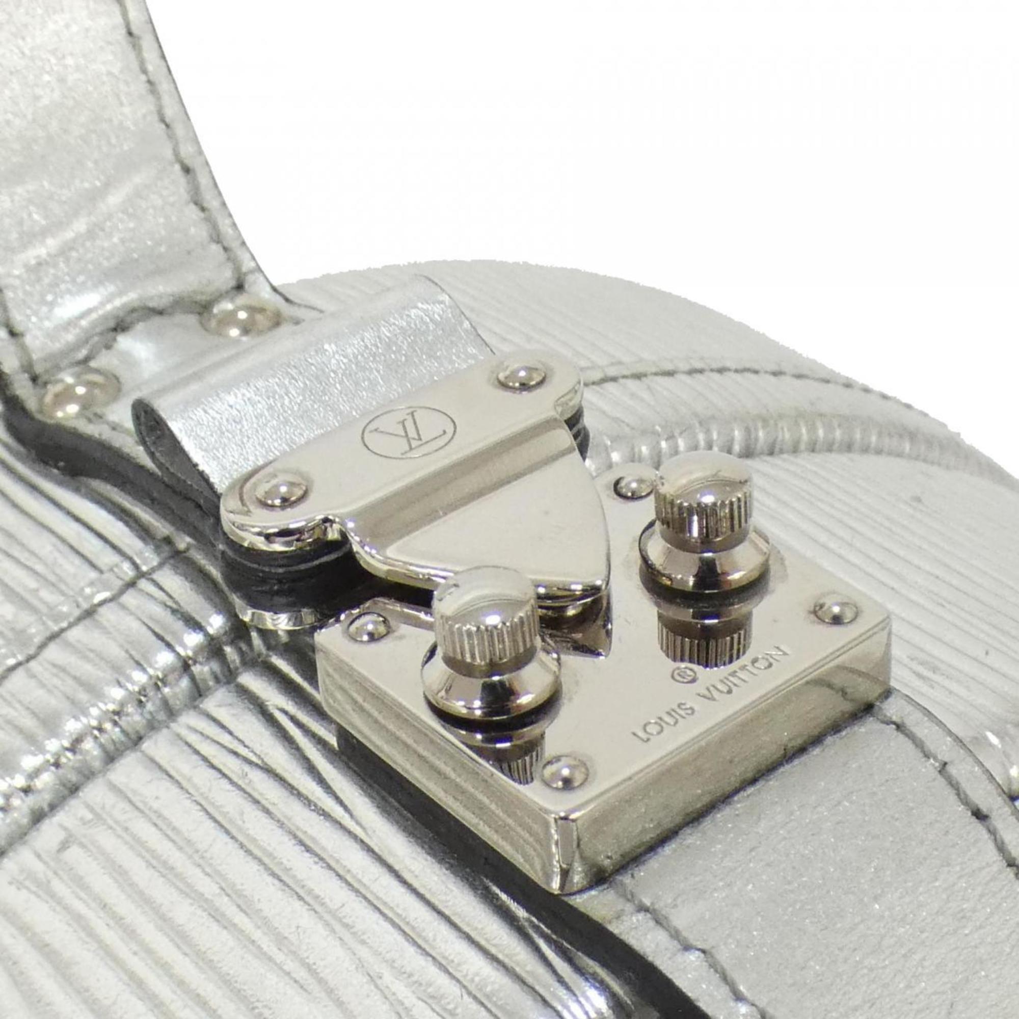 Louis Vuitton Silver Leather Shoulder Bag (Pre-Owned)