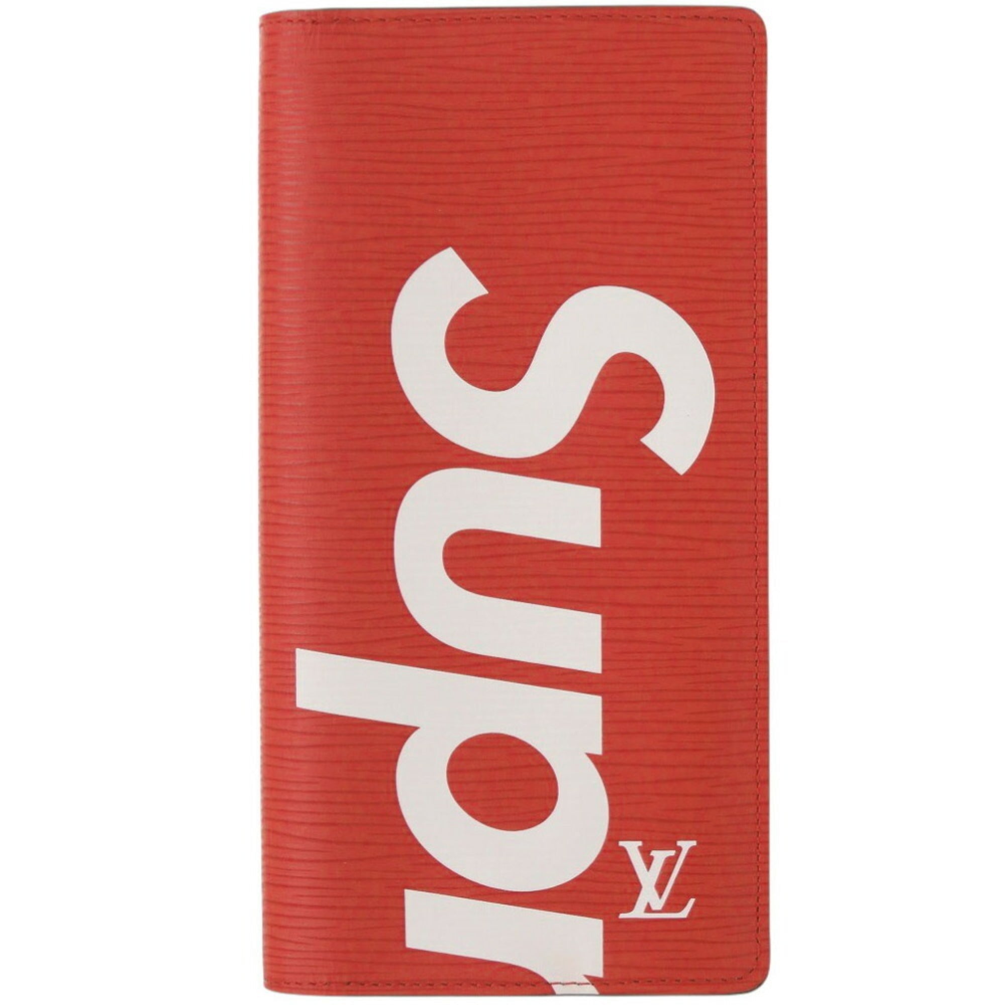 Louis Vuitton Red Color Epi Leather Long Wallet (Bi-Fold) (Pre-Owned)