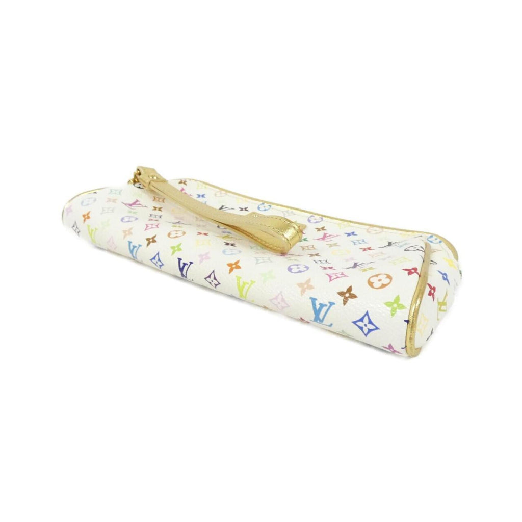 Louis Vuitton Multi-Color White Coated Canvas Pouch (Pre-Owned)