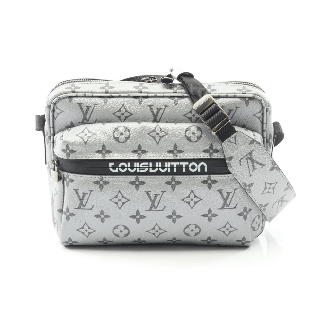 Louis Vuitton Silver Coated Canvas Shoulder Bag (Pre-Owned)