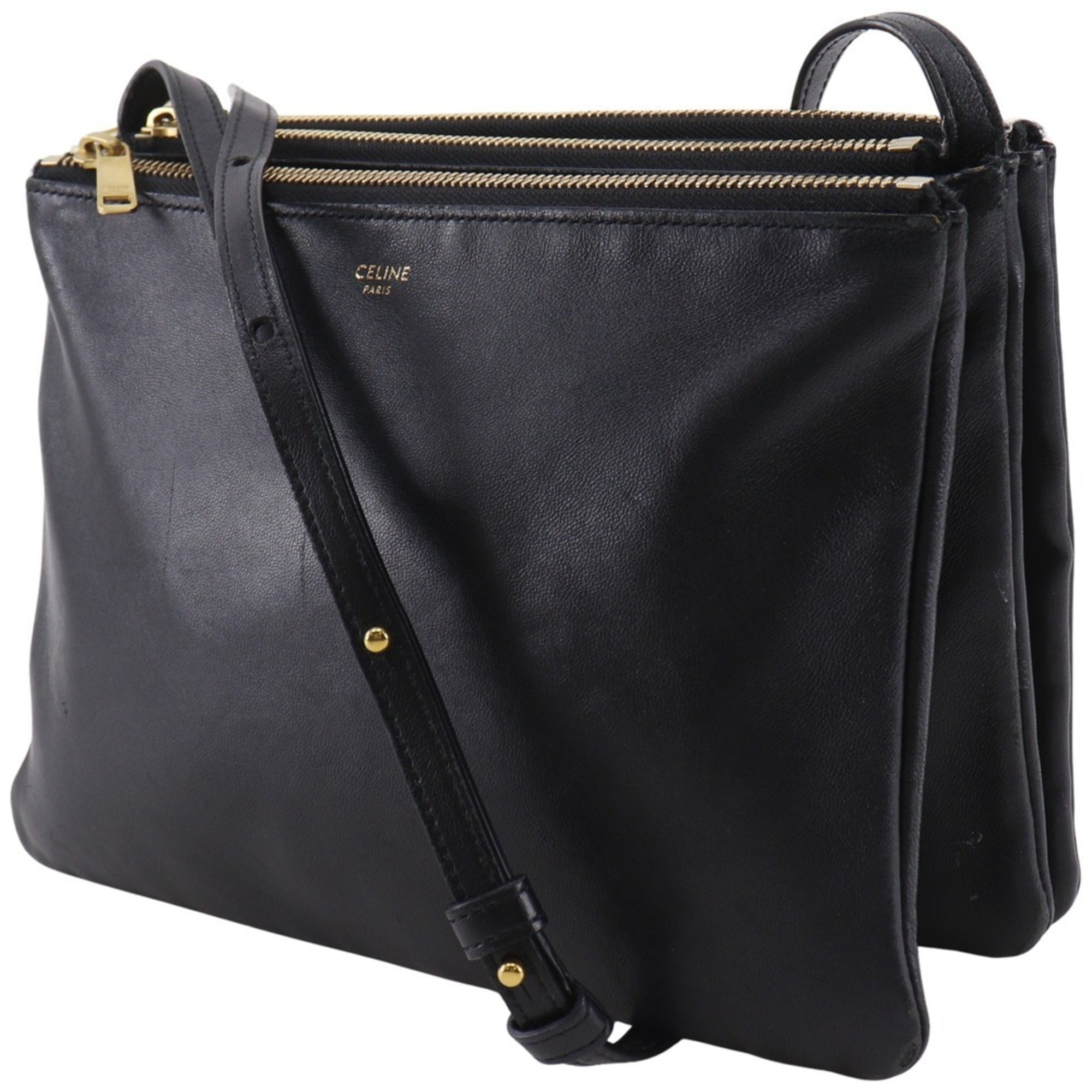 Trio Crossbody Bag Leather Large