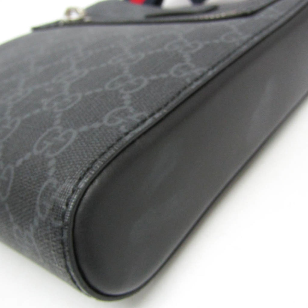 Web Strap Front Zip Messenger Bag GG Coated Canvas Small