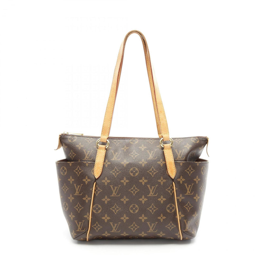 Louis Vuitton Brown Monogram Pvc Coated Canvas Leather Tote Bag (Pre-Owned)