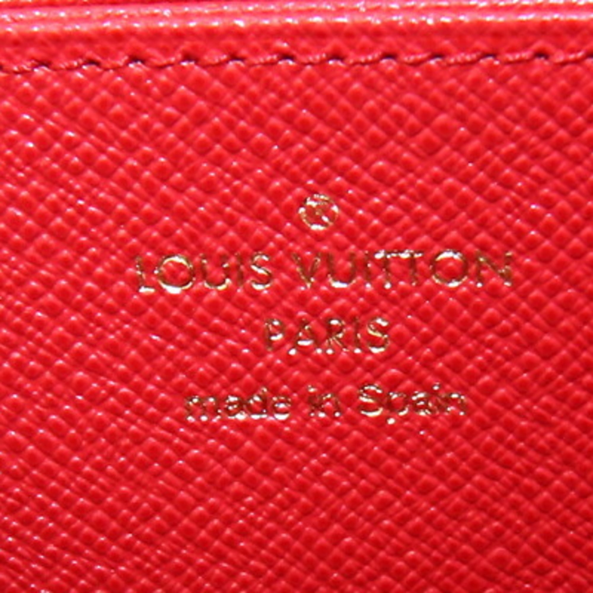 Louis Vuitton Blue Red Color Monogram Denim Long Wallet (Bi-Fold) (Pre-Owned)