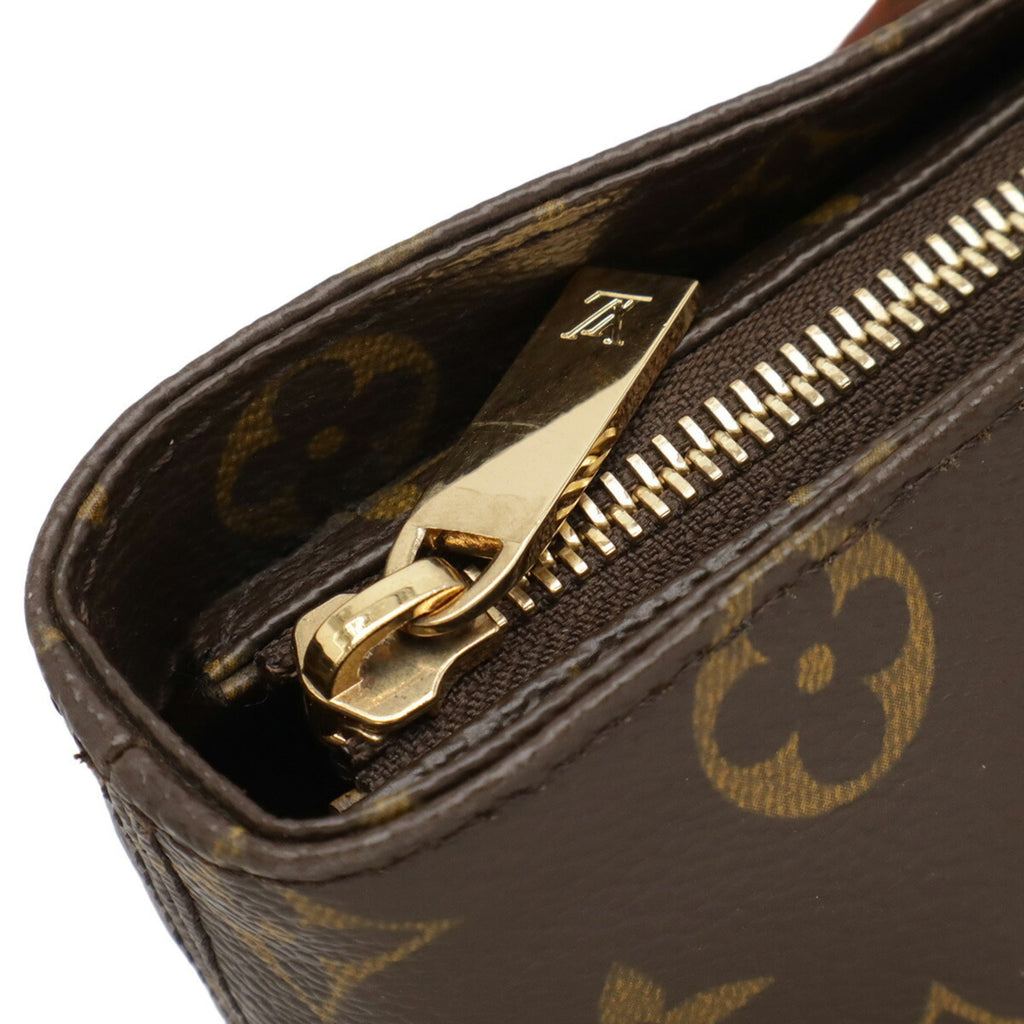 Louis Vuitton Brown Canvas Shoulder Bag Tote Bag (Pre-Owned)