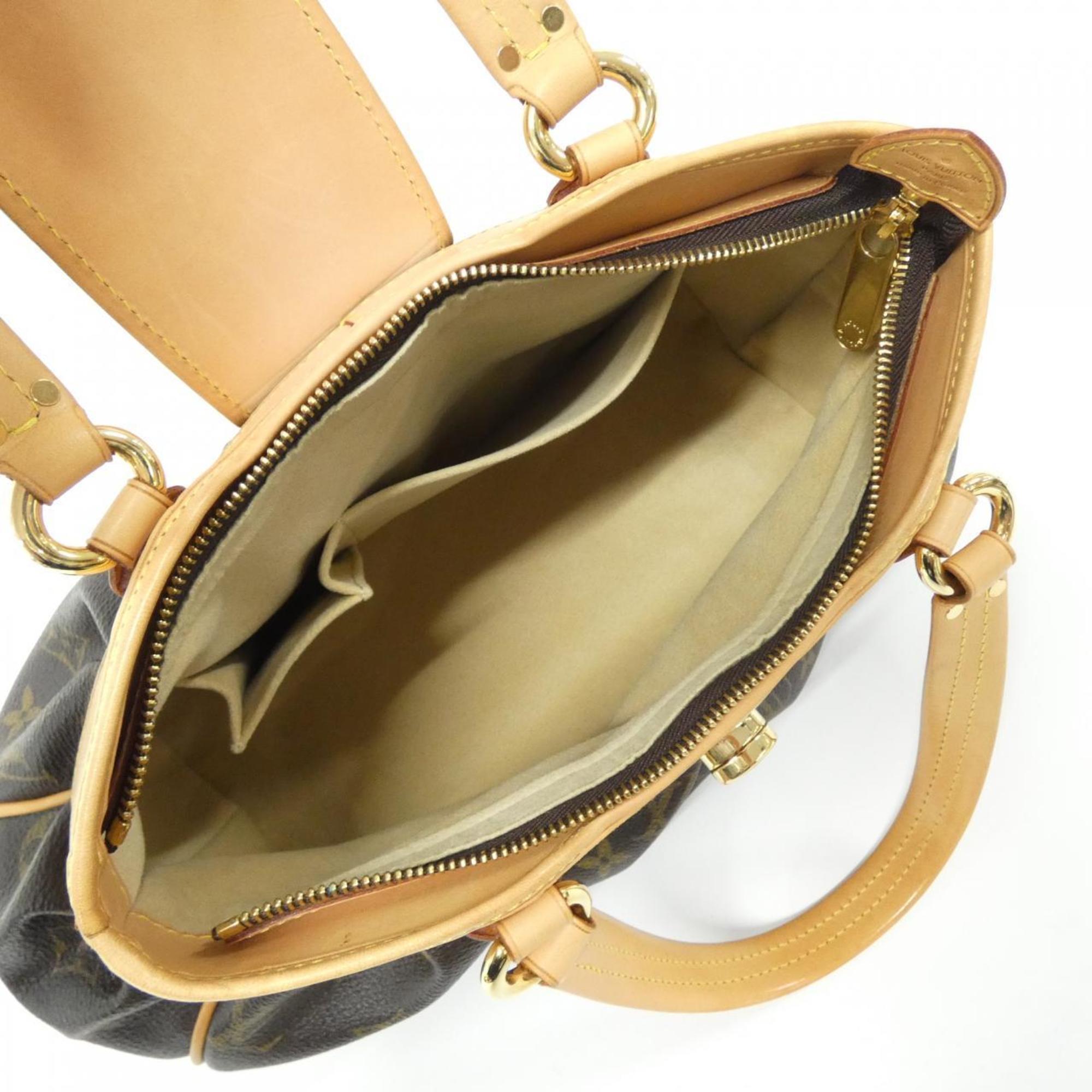 Louis Vuitton Marron Coated Canvas Handbag (Pre-Owned)