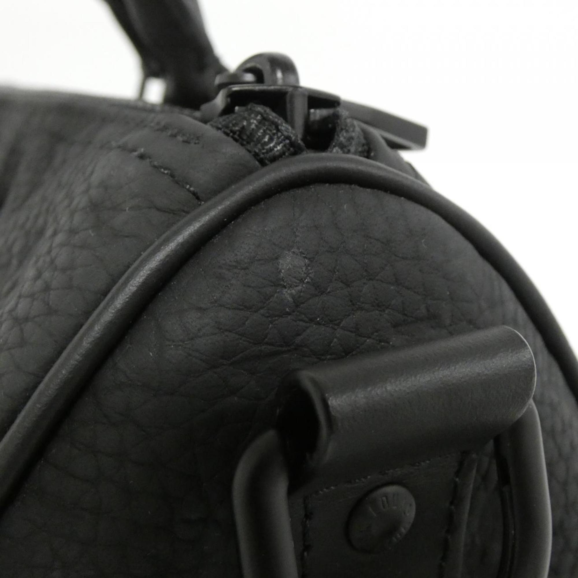 Louis Vuitton Black Leather Boston Bag (Pre-Owned)