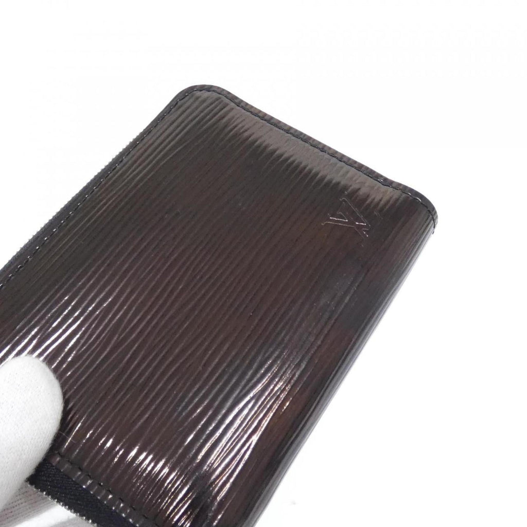 Louis Vuitton Black Leather Coin Purse/Coin Case (Pre-Owned)