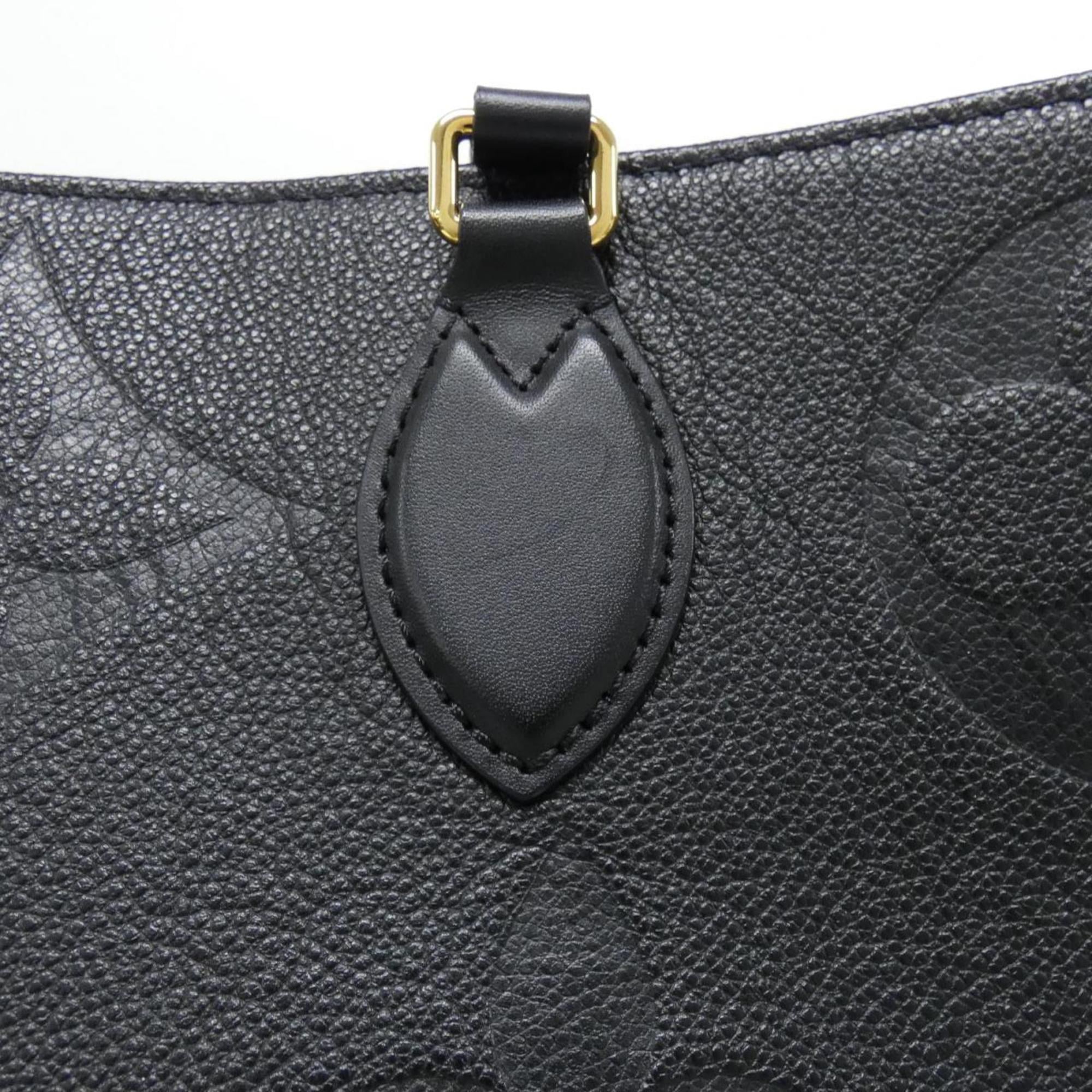 Louis Vuitton Black Leather Handbag (Pre-Owned)