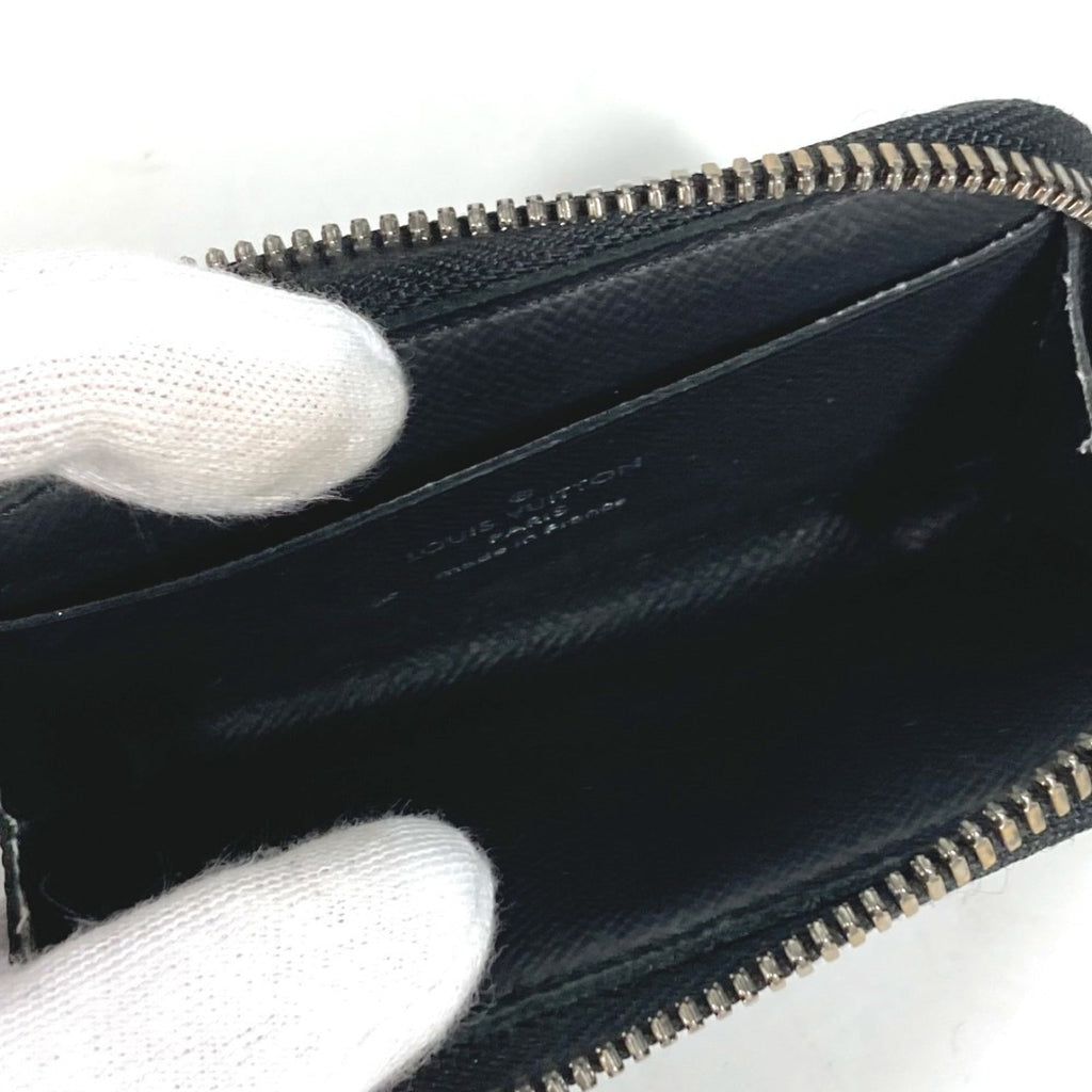 Louis Vuitton Black Monogram Eclipse Monogram Eclipse Coin Purse/Coin Case (Pre-Owned)