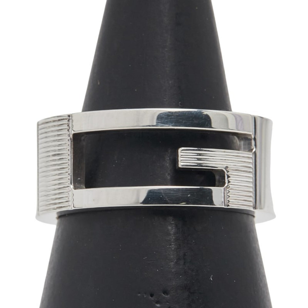 Cutout G Ring Sterling Silver